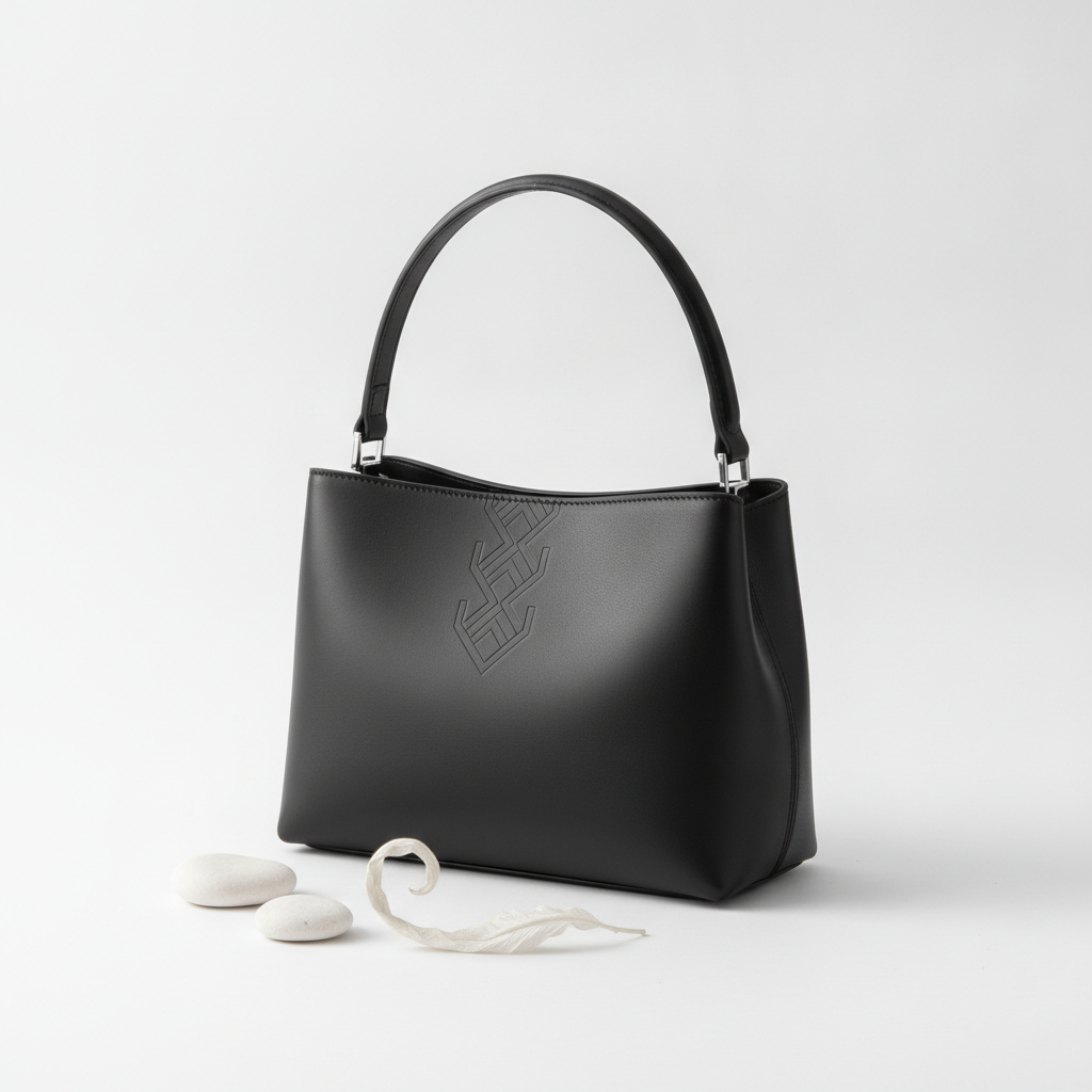 Minimalist Siyah El Çantası